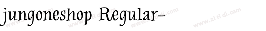 jungoneshop Regular字体转换